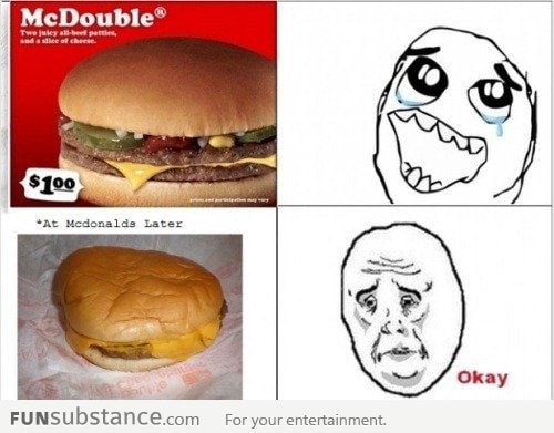 McDonalds : Expectation vs Reality