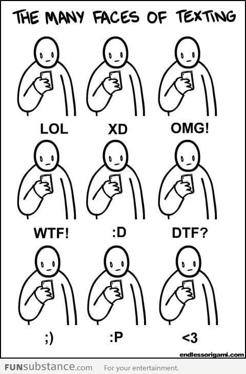 The many faces of texting