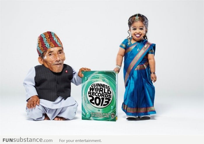 World's Shortest Man and Woman