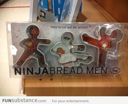 Ninja Bread Man Mould