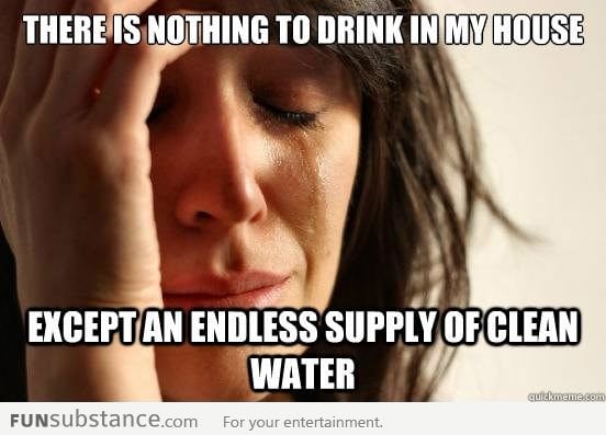 Endless supply of clean water