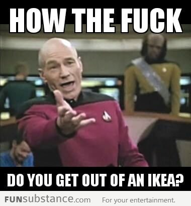 I always have this problem when I'm at IKEA
