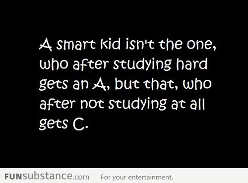 A smart kid