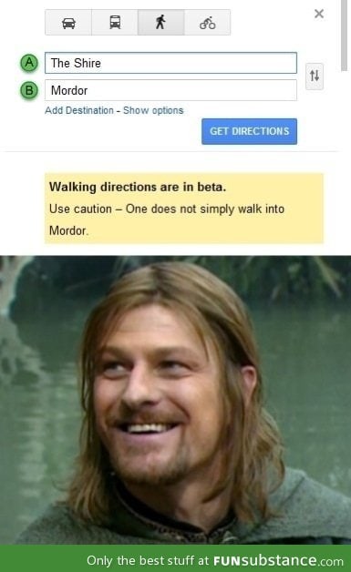 Directions to Mordor