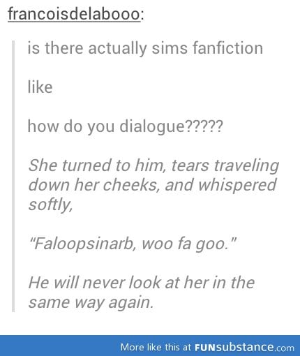 The sims dialogues