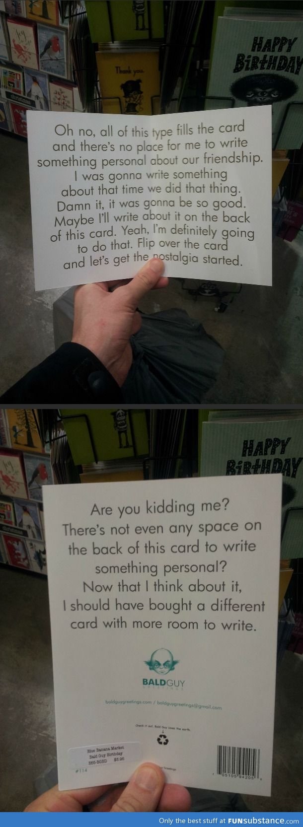 The Perfect Card When You Don't Know What To Write..