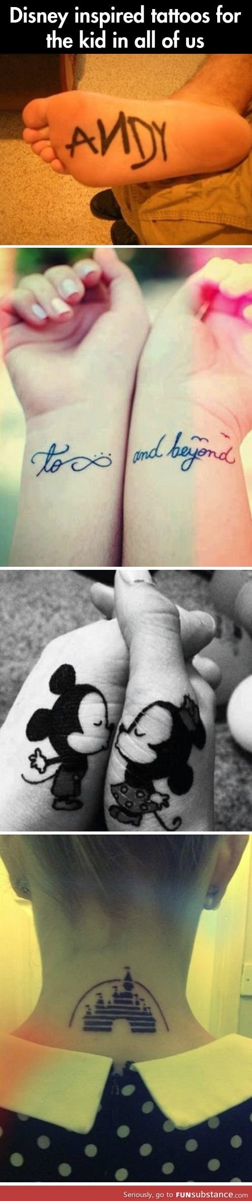 Beautiful Disney inspired tattoos