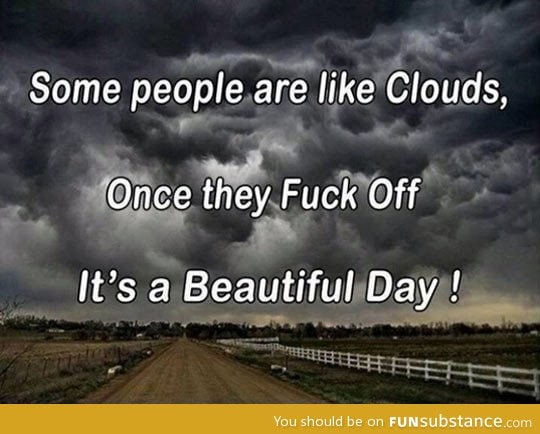 People like clouds