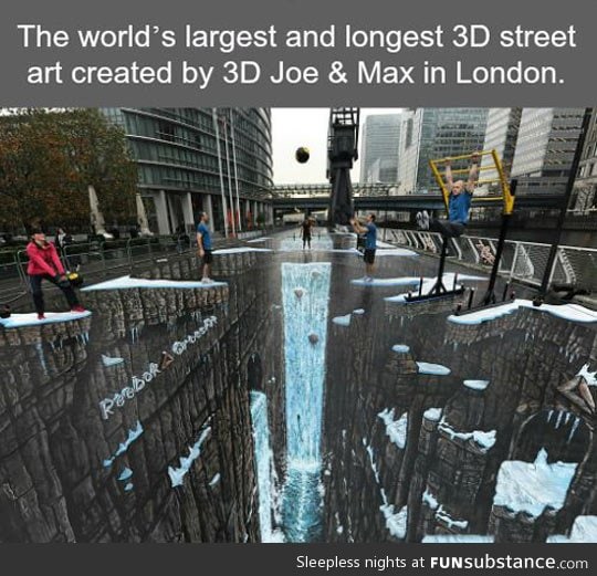 World's largest and longest 3d street art