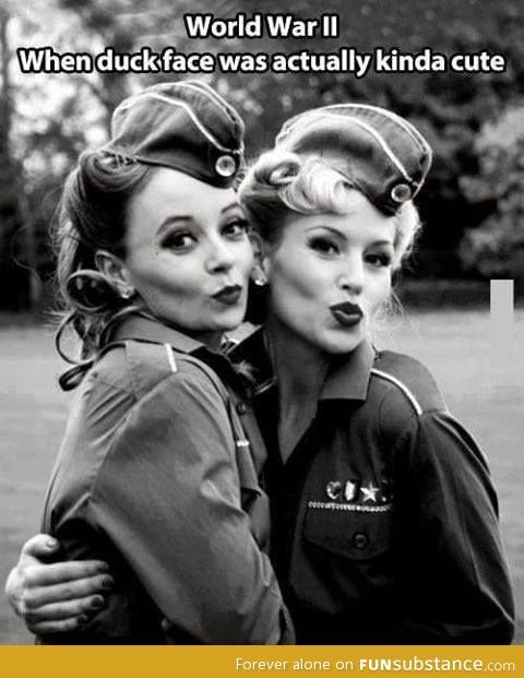 WWII duck faces