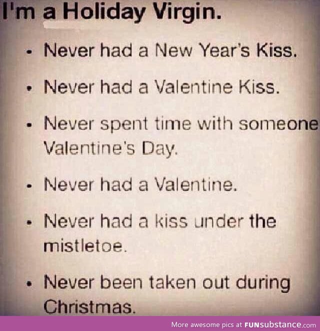 I'm a Holiday virgin