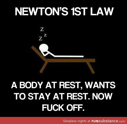 According to newton