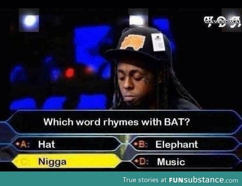 Lil wayne on who wants to be a millionaire