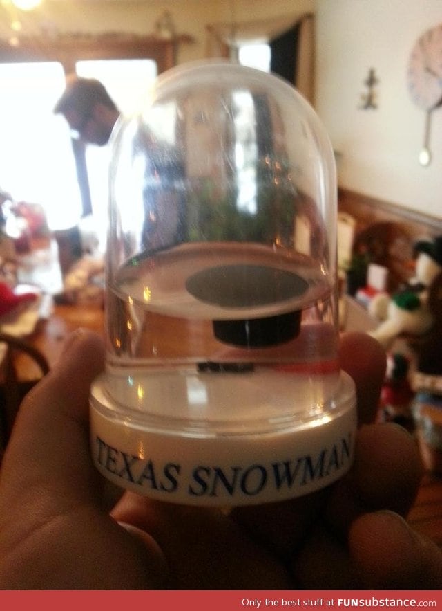 Texas snowman