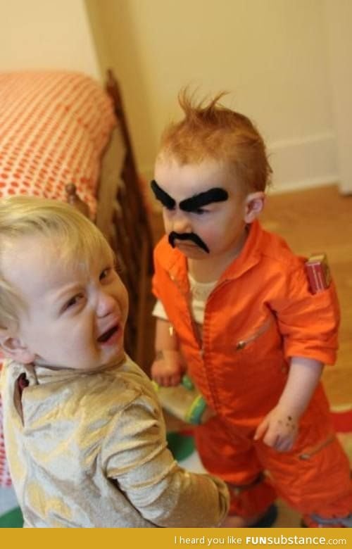 Costumes To Scare Your Siblings- Start Them Young....