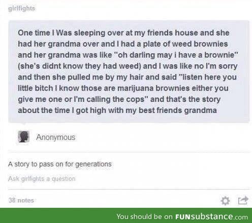 Weed Brownies for Gramma