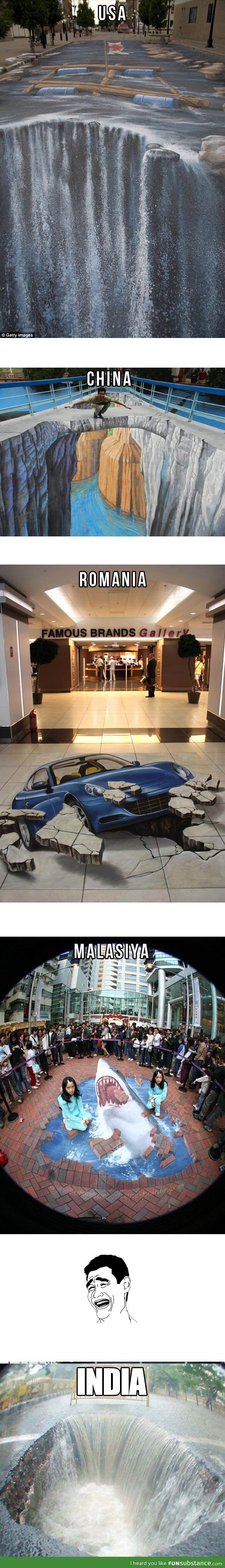 Amazing 3D street art!