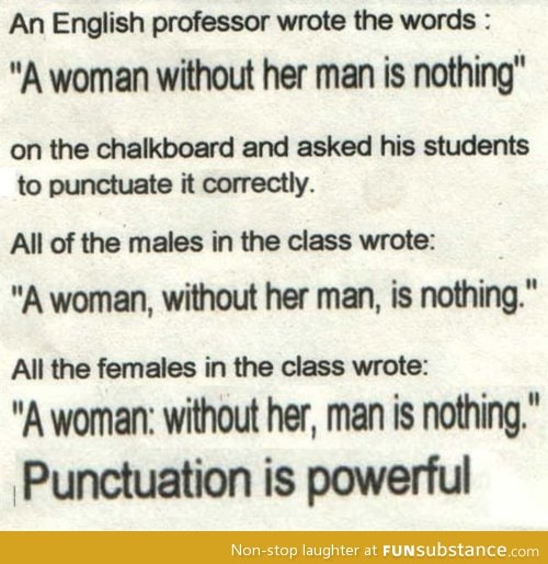 Punctuation Is Powerful...