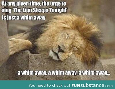 A whim away..