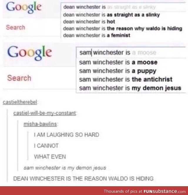 Dean vs Sam