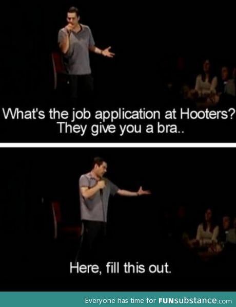 Job applications at Hooters