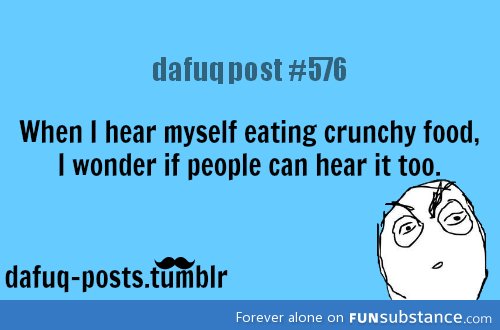 Eating crunchy food
