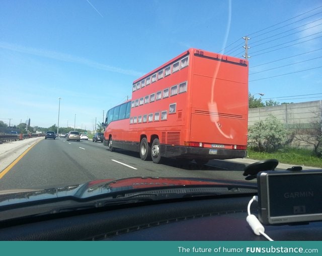 Triple decker bus