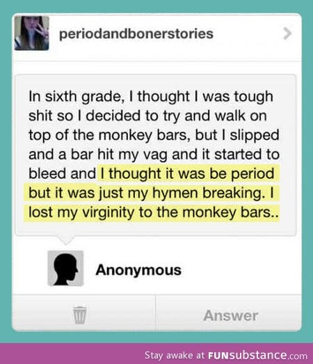 Unfortunate monkey bars