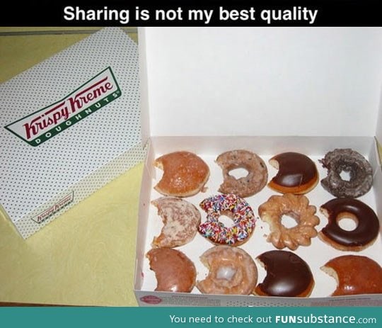 It's ok not to share