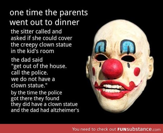 Creepy clown story