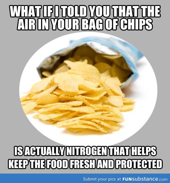 About that air in your bag of chips