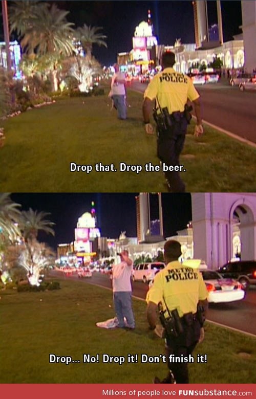 Drop the beer