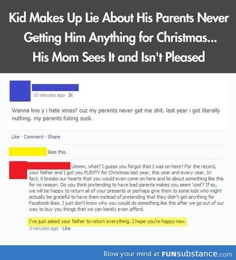 Why you should always respect your parents.