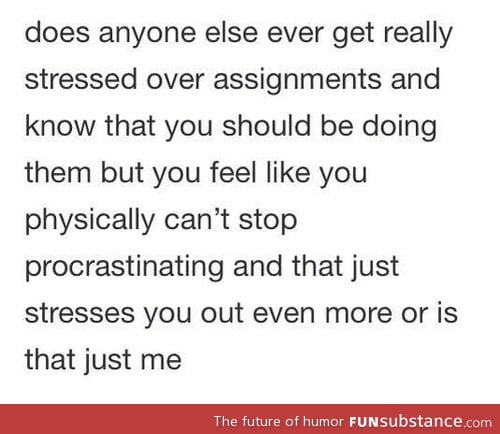 procrastinating