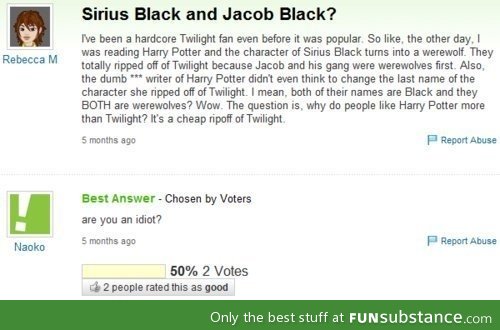 Sirius Black and Jacob Black