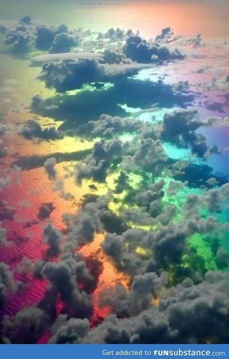 A Rainbow As Viewed From Above....