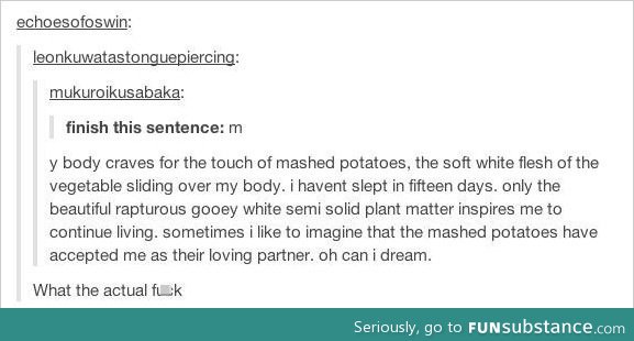 mash my potatoes