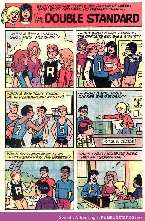 Double Standards - Even Betty And Veronica Know What's Up...