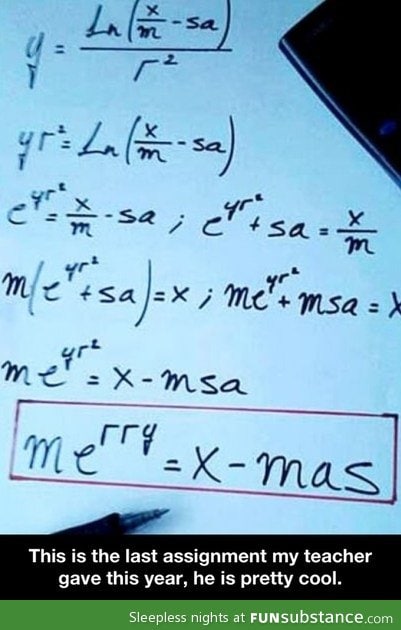 Clever assignment for Christmas