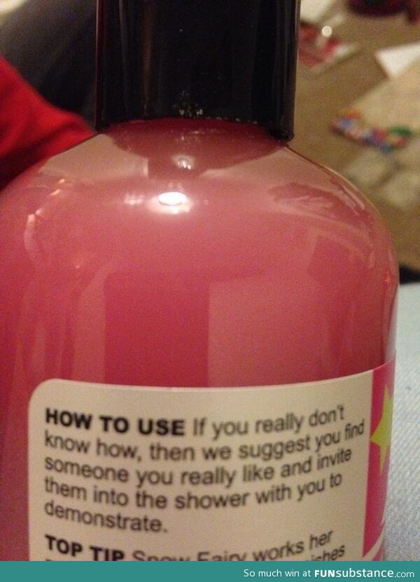 I didn't know body wash could be so s*xy and condescending