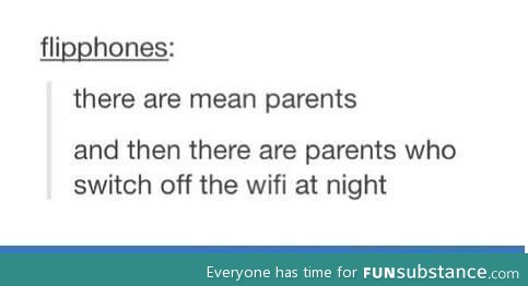 Mean parents and tumblr