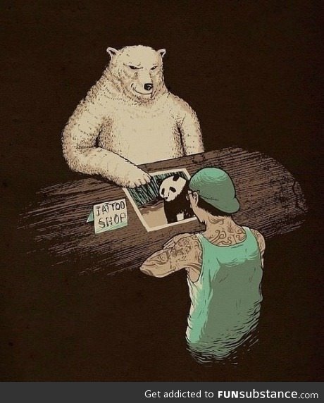 Polar bear gets tattoo