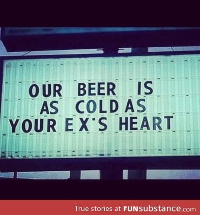 Enjoy an ice cold beer