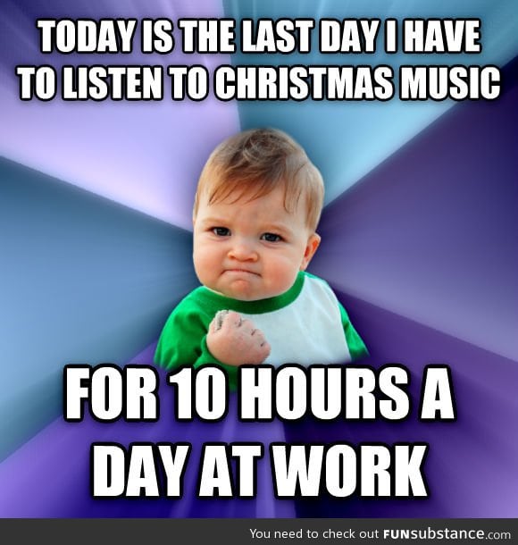 The best part of Christmas when you work in retail