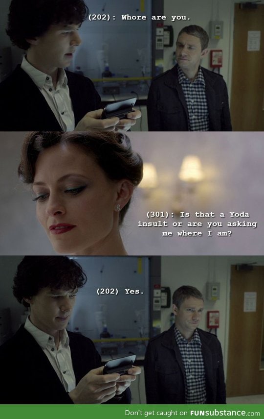 Sherlock's clever way with words
