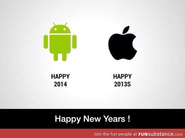 Happy New Year from Android and Apple