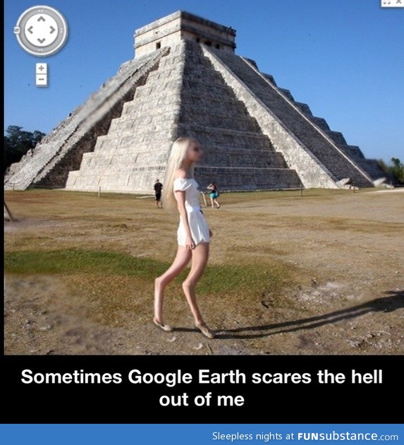 Scary google earth