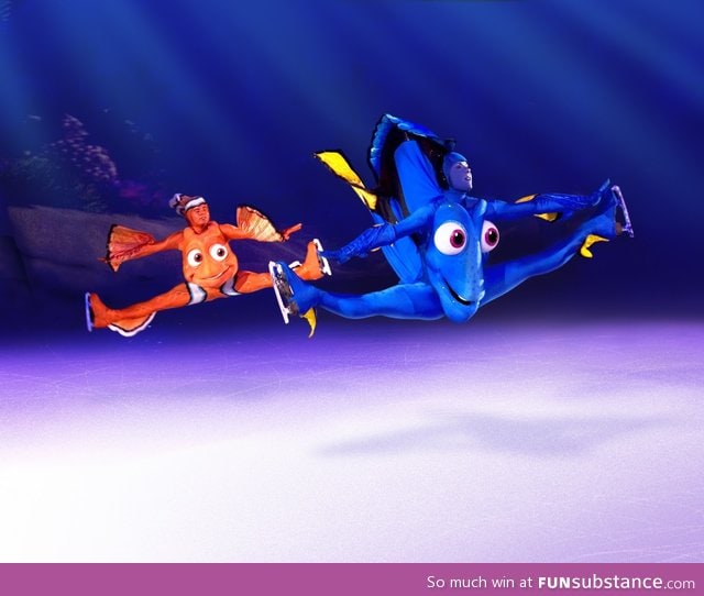 Disney on ice sure is freaky