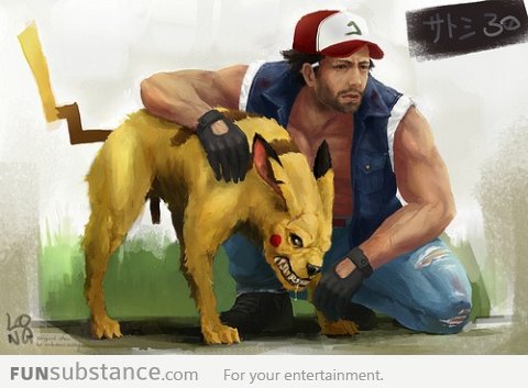 Just Ash and his Pikachu... Wait WUT??!!!