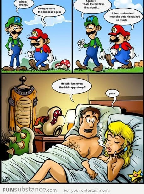 Mr Mario doesn't know